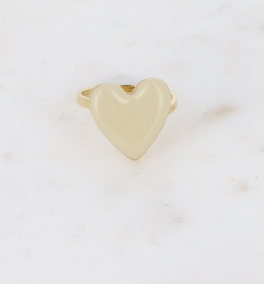 Kastgeluk ring hartje klein